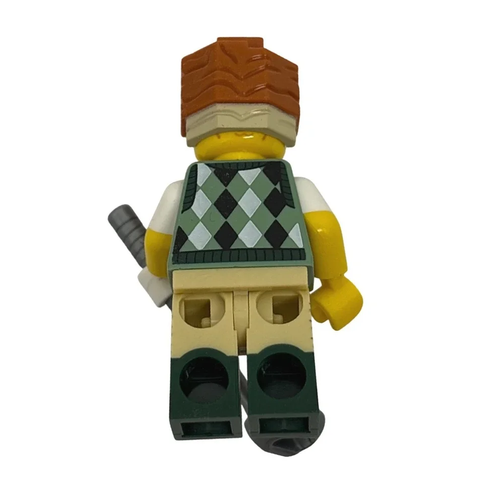 LEGO Movie 2 Gone Golfin Minifigure Golfer President Business Green Argyle 71023